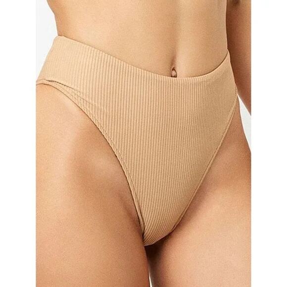 Frankie's Bikinis NWT Jenna Ribbed Bikini Bottom - Picture 1 of 10